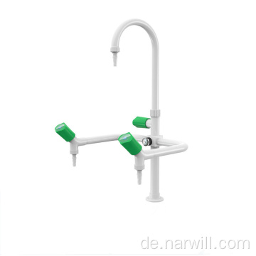 Labor-Tap Triple Outlet-Wasserhahnweißweiß